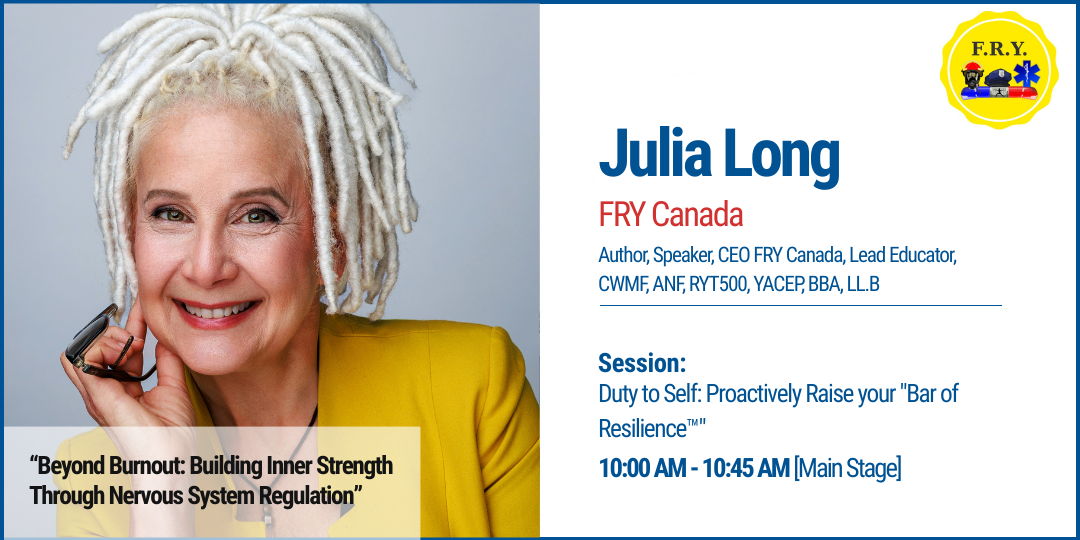 first responder day speaker, julia long, session topic: resilience for first responders